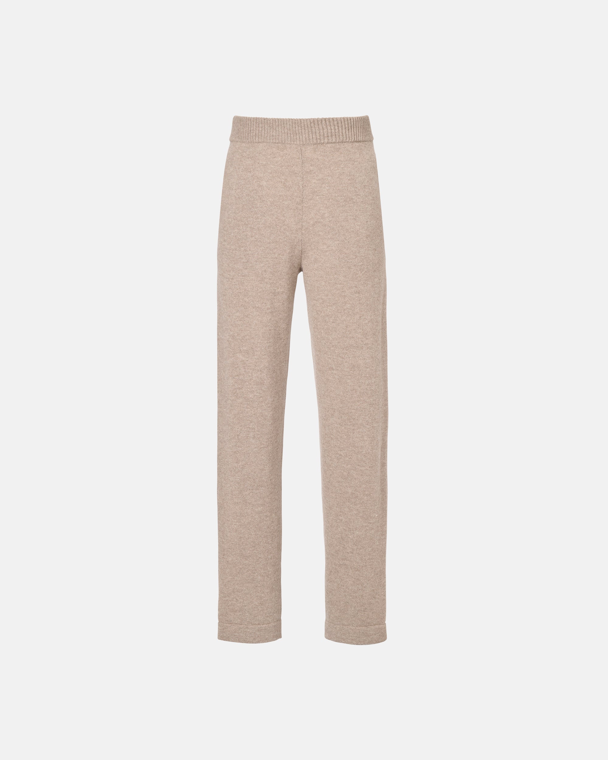 TAPERED KNIT JOGGER IN FLAX