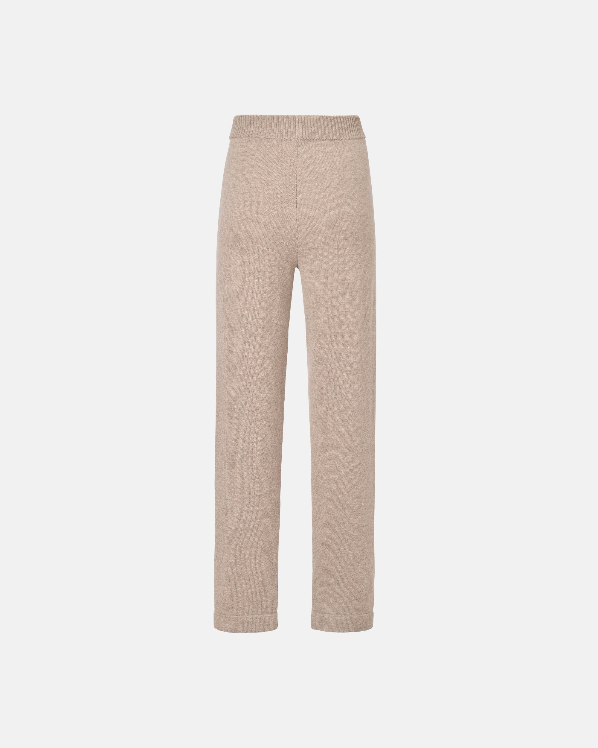 TAPERED KNIT JOGGER IN FLAX
