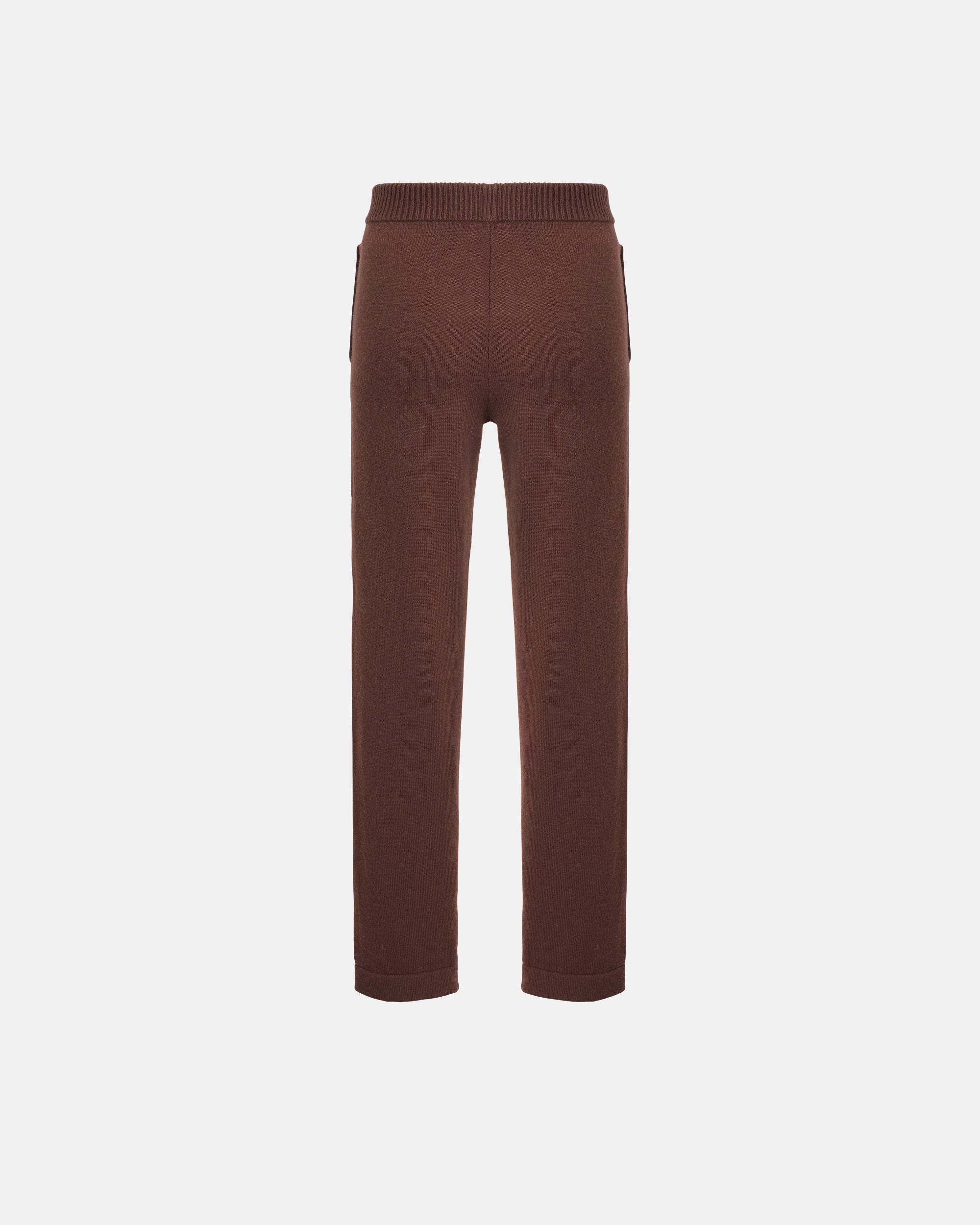 TAPERED KNIT JOGGER IN MOCHA