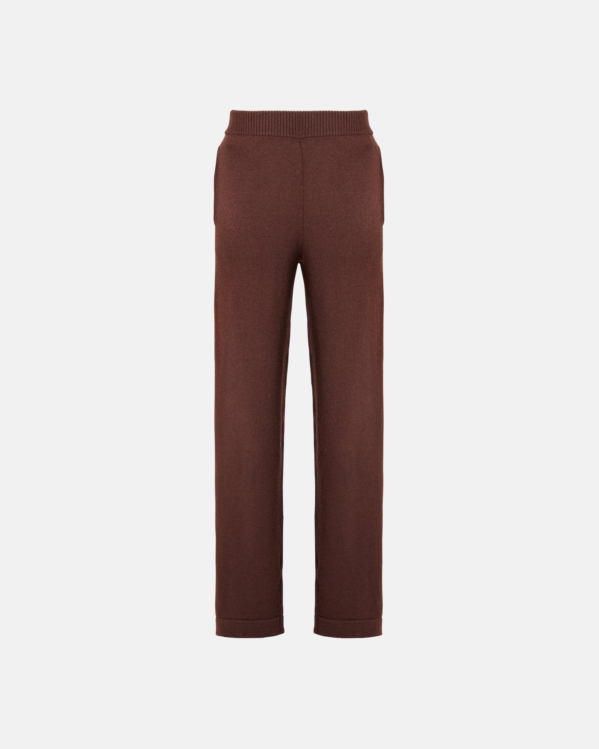 TAPERED KNIT JOGGER IN MOCHA